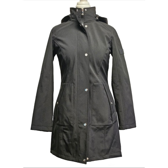 Black Ralph Lauren XS Full Zip and Button Winter Pea Coat NWOT - Picture 1 of 12